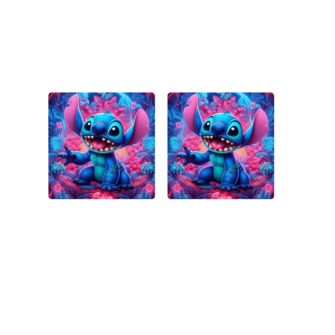 Stitch's Tropical Escape neoprene coaster